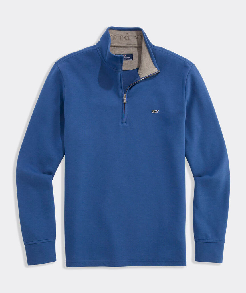 Vineyard Vines Solid Saltwater Quarter-Zip - Moonshine