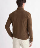 Vineyard Vines Men's Calmwater Quarter Zip - Coconut Herringbone