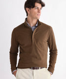 Vineyard Vines Men's Calmwater Quarter Zip - Coconut Herringbone