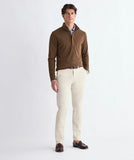 Vineyard Vines Men's Calmwater Quarter Zip - Coconut Herringbone