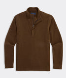 Vineyard Vines Men's Calmwater Quarter Zip - Coconut Herringbone