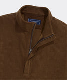 Vineyard Vines Men's Calmwater Quarter Zip - Coconut Herringbone