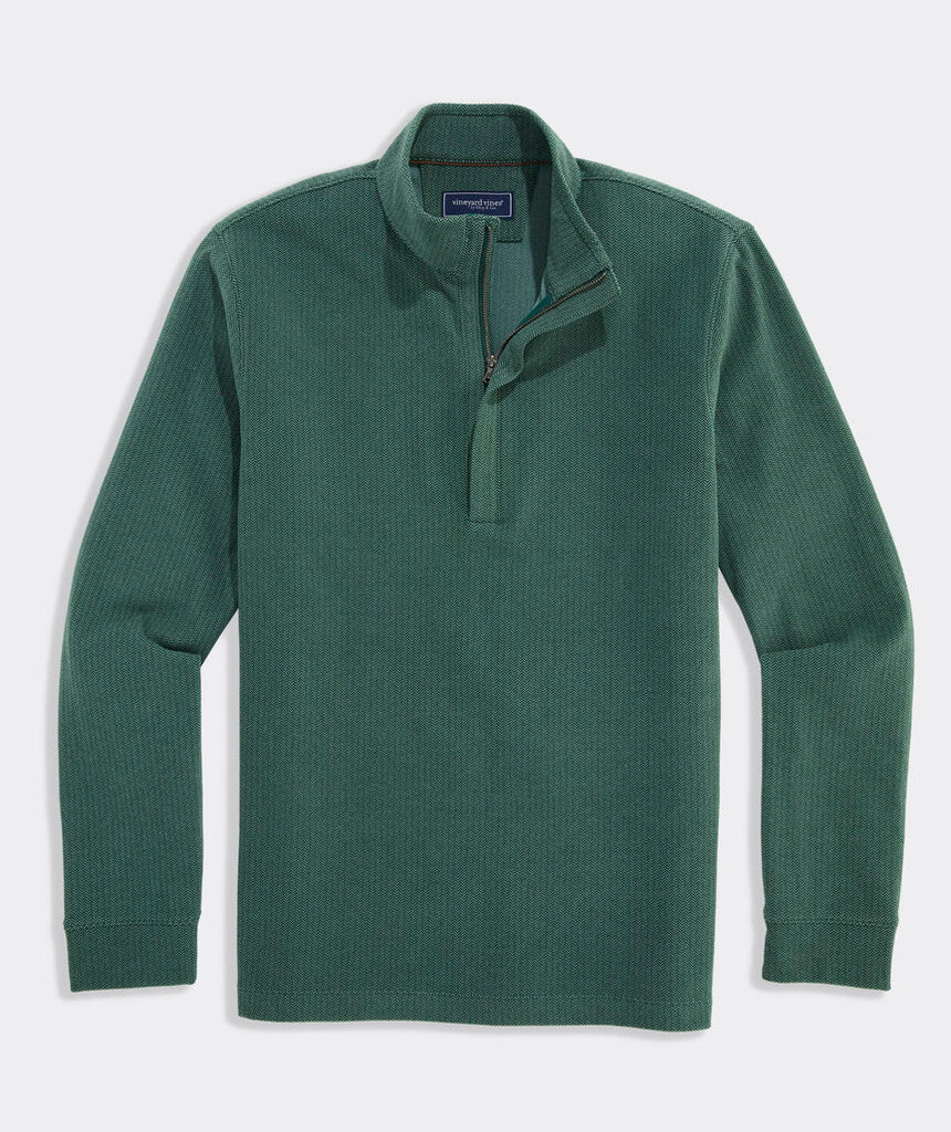Vineyard Vines Men's Calmwater Quarter Zip - Charleston Green