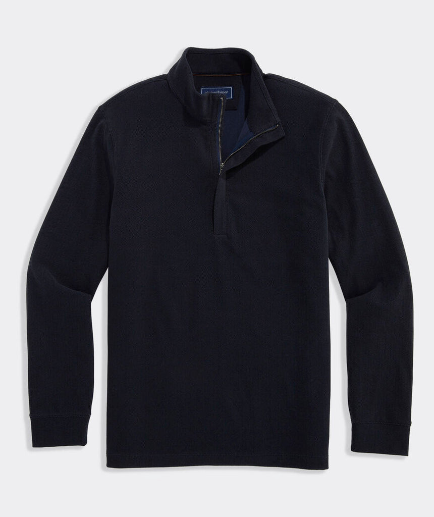 Vineyard Vines Men's Calmwater Quarter Zip - Blue Blazer