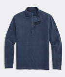 Vineyard Vines Men's Calmwater Quarter Zip - Blue Heron Herringbone