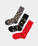 Vineyard Vines Men's Holiday Party 3-Pack Socks - Multi