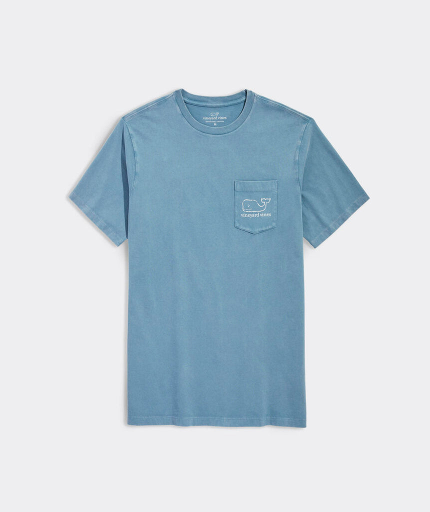 Vineyard Vines Men's Heritage Wash Vintage Whale Short-Sleeve Tee - Smoke Blue