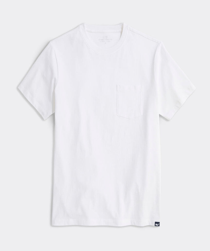 Vineyard Vines Men's Surf Short-Sleeve Pocket Tee - White Cap