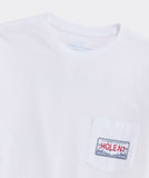 Vineyard Vines Men's Christmas By Par Long-Sleeve Pocket Tee - White Cap