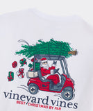 Vineyard Vines Men's Christmas By Par Long-Sleeve Pocket Tee - White Cap
