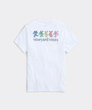 Vineyard Vines x Grateful Dead Dancing Bears Short-Sleeve Pocket Tee - White Cap