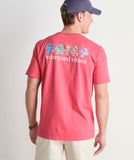 VIneyard Vines x Grateful Dead Dancing Bears Short-Sleeve Pocket Tee - Jetty Red