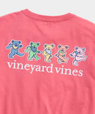 VIneyard Vines x Grateful Dead Dancing Bears Short-Sleeve Pocket Tee - Jetty Red