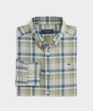 Vineyard Vines Men's Cotton Madras Plaid Shirt - Loden Frost Plaid_34