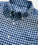 Vineyard Vines Men's On-The-Go Nylon Gingham Shirt - Jake Blue GNG