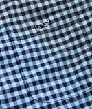 Vineyard Vines Men's On-The-Go Nylon Gingham Shirt - Jake Blue GNG