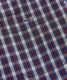 Vineyard Vines Men's Stretch Poplin Tartan Shirt - Crimson PLD