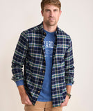 Vineyard Vines Men's Vineyard Flannel Plaid Shirt - Nautical Navy PLD