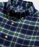 Vineyard Vines Men's Vineyard Flannel Plaid Shirt - Nautical Navy PLD