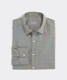 Vineyard Vines Men's On-The-Go Brushed Twill Plaid Shirt - Camp Olive PLD