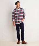 Vineyard Vines Men's Vineyard Flannel Plaid Shirt - Marshmallow