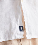 Vineyard Vines Men's Classic Fit Surfside Linen Short-Sleeve Shirt - White Cap