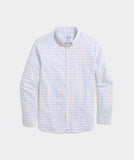 Vineyard Vines Men's Moorings Tattersall Performance Cotton Shirt - Peaches & Cream