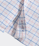 Vineyard Vines Men's Moorings Tattersall Performance Cotton Shirt - Peaches & Cream