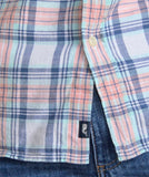 Vineyard Vines Men's Folly Beach Plaid Island Cotton Shirt - Peaches & Cream