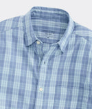 Vineyard Vines Men's Carysfort Plaid Performance Sundown Shirt - Del Mar Blue