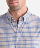 Vineyard Vines Men's Performance Cotton Tattersall Shirt - Khaki