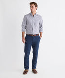 Vineyard Vines Men's Performance Cotton Tattersall Shirt - Khaki