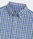 Vineyard Vines Men's Performance Cotton Plaid Audubon Shirt - Olive Dusk