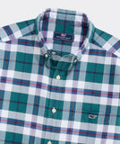 Vineyard Vines Men's Plaid Oxford Shirt - Lowcountry Loden