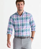 Vineyard Vines Men's Plaid Performance Featherweight Shirt - Lowcountry Loden