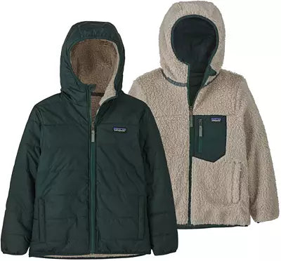 Patagonia Kids' Reversible Ready Freddy Hoody - Northern Green