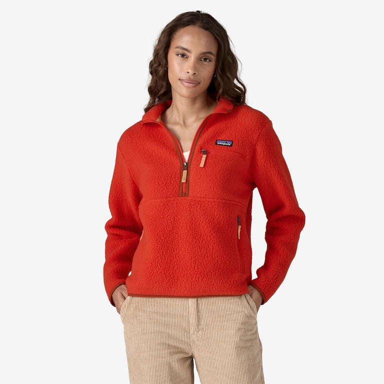 Patagonia Women's Retro Pile Fleece Marsupial - Madder Red