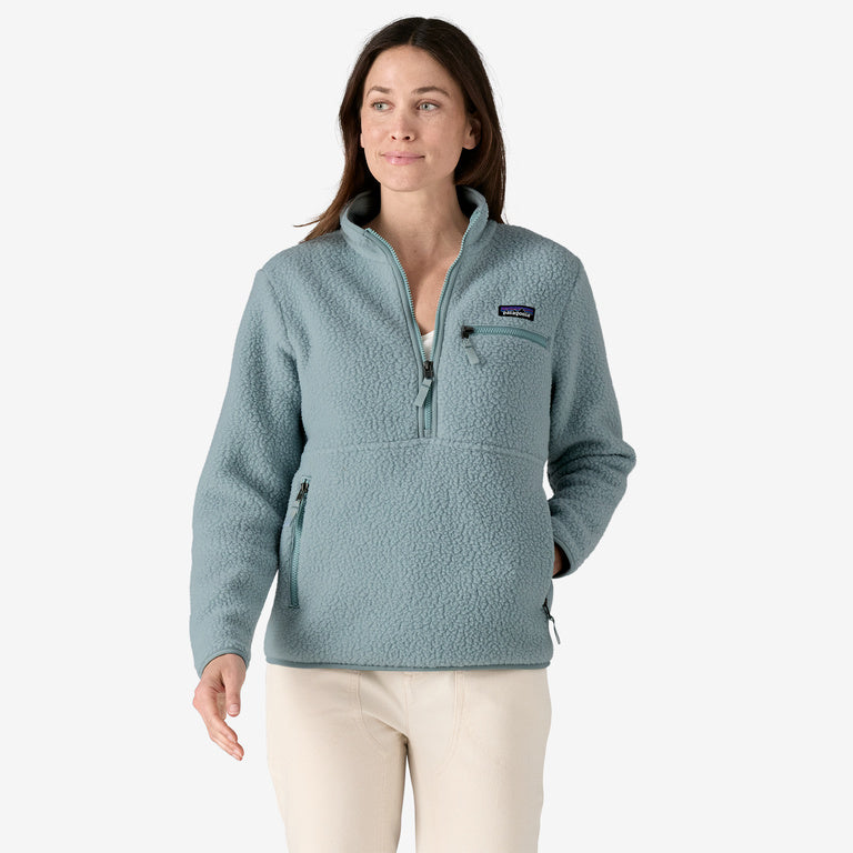 Patagonia Women's Retro Pile Fleece Marsupial - Thermal Blue