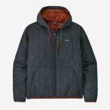 Patagonia Men's Diamond Quilted Bomber Hoody - Smolder Blue