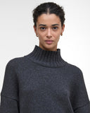 Barbour Women's Serena High-Neck Jumper - Charcoal