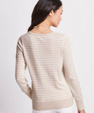 Vineyard Vines Women's Heritage Cotton V-Neck Sweater - Oatmeal Heather