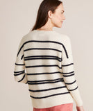 Vineyard Vines Women's Rope Intarsia Crewneck Sweater - Marshmallow