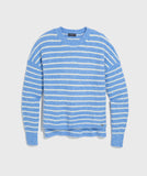 Vineyard Vines Women's Crewneck Sweater - Ida Stripe Blue