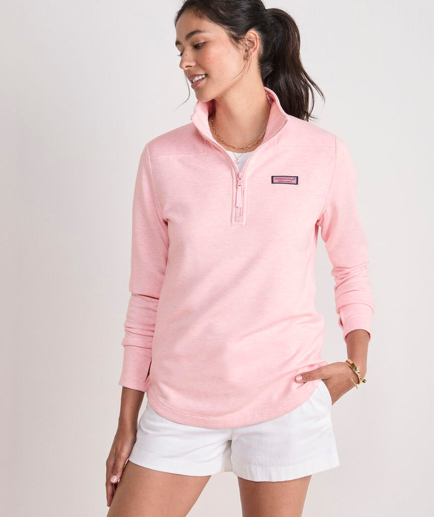Vineyard Vines Women's Dreamcloth Relaxed Shep Shirt - Flamingo Heather