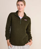 Vineyard Vines Women's Diamond Quilted Dreamcloth® Shep Shirt™ - Forest Olive