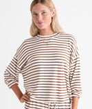 Vineyard Vines Women's Dreamy Jersey Pullover - Coconut/White Cap