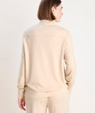 Vineyard Vines Women's Double Brushed Dreamcloth® Funnel Neck Pullover - Oatmeal Heather