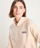 Vineyard Vines Women's Double Brushed Dreamcloth® Funnel Neck Pullover - Oatmeal Heather