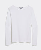 Vineyard Vines Deluxe Long Sleeve Boatneck Tee - White Cap