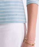 Vineyard Vines Deluxe Long Sleeve Boatneck Tee - Del Mar Blue